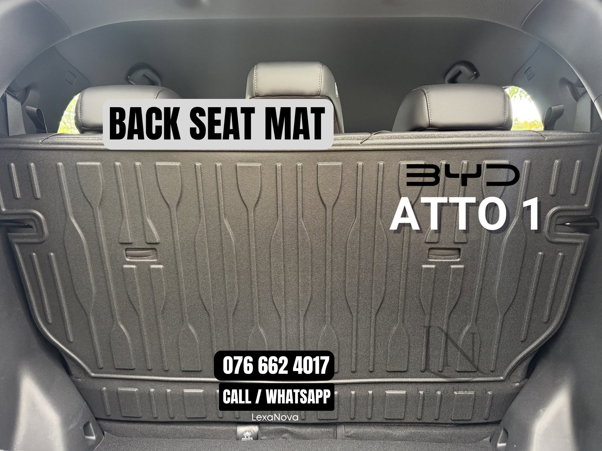 Byd Atto 1 Back Seat Mat