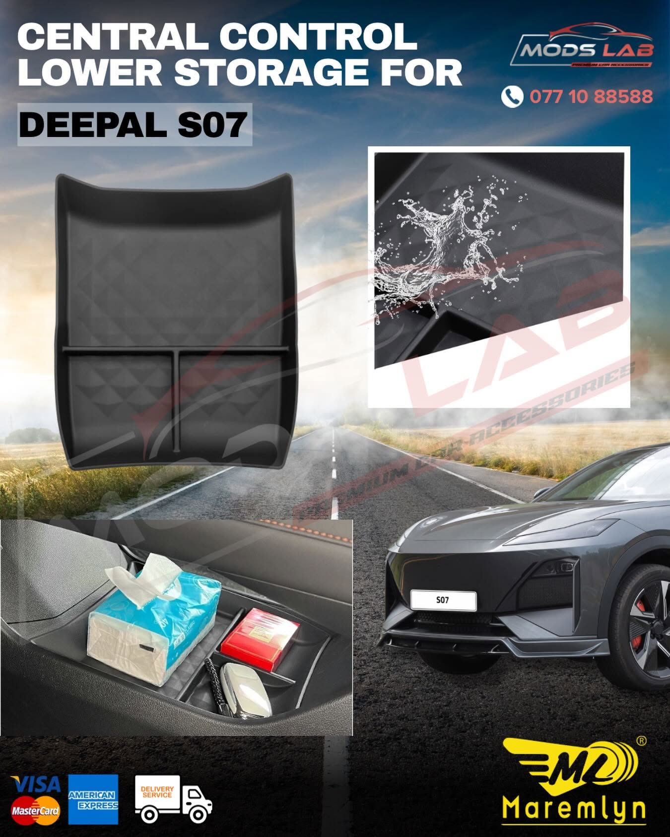 Central Control Lower Storage for DEEPAL S07