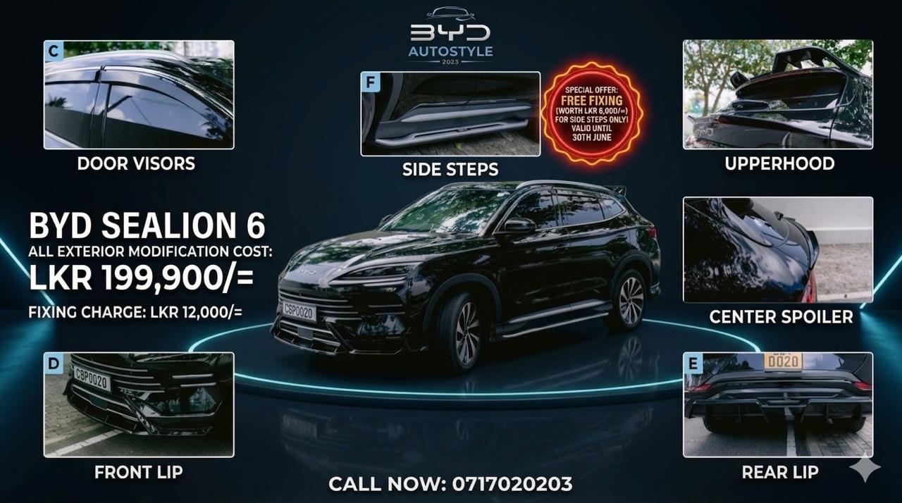 BYD SEALION 6 ALL EXTERIOR MODIFICATION COST