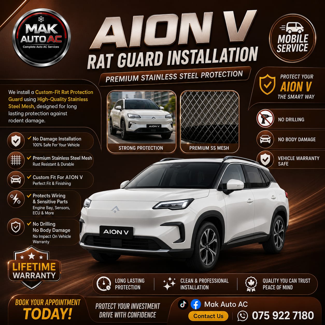 AION V Rat Guard Installation