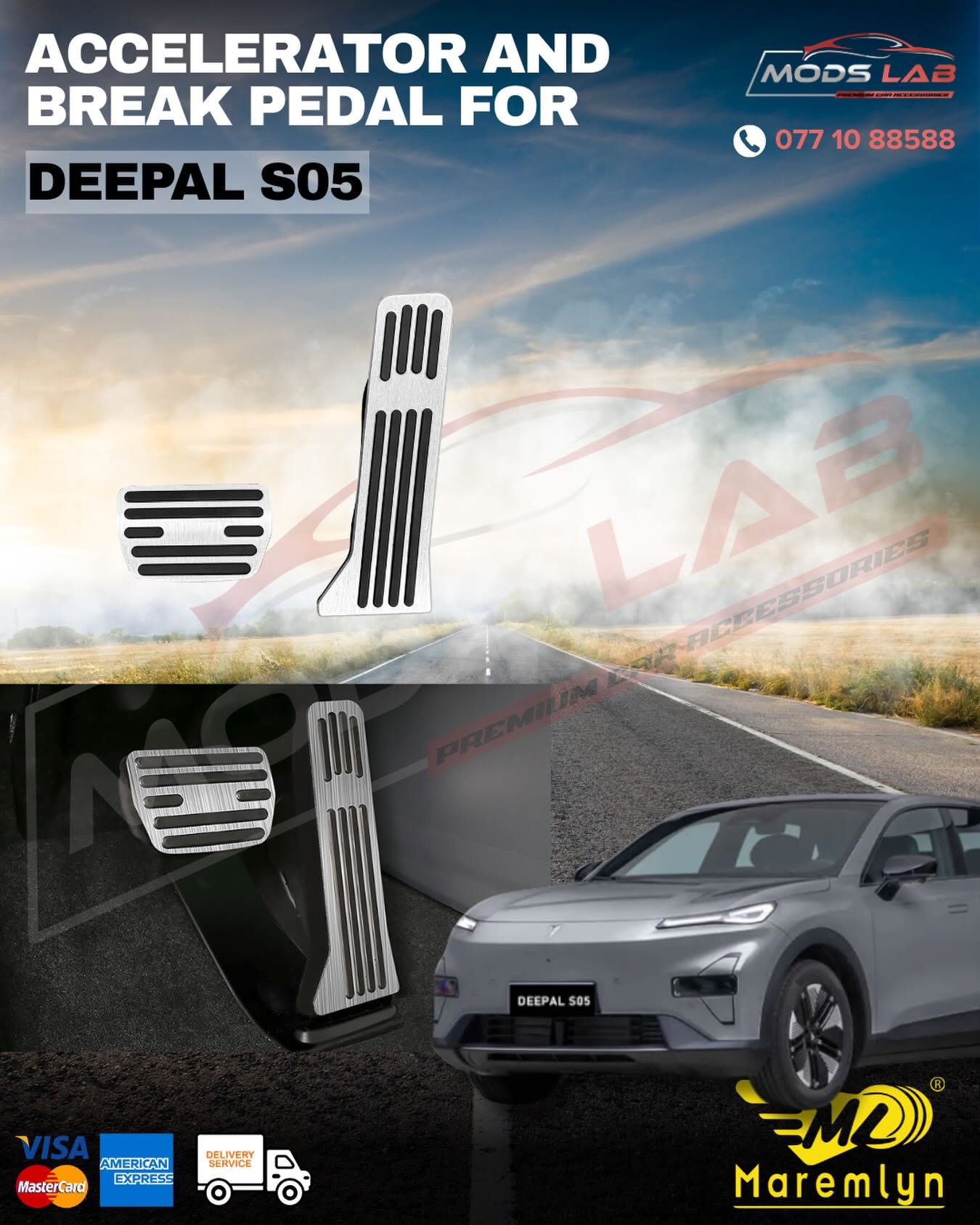 Accelerator and Break Pedal for DEEPAL S05