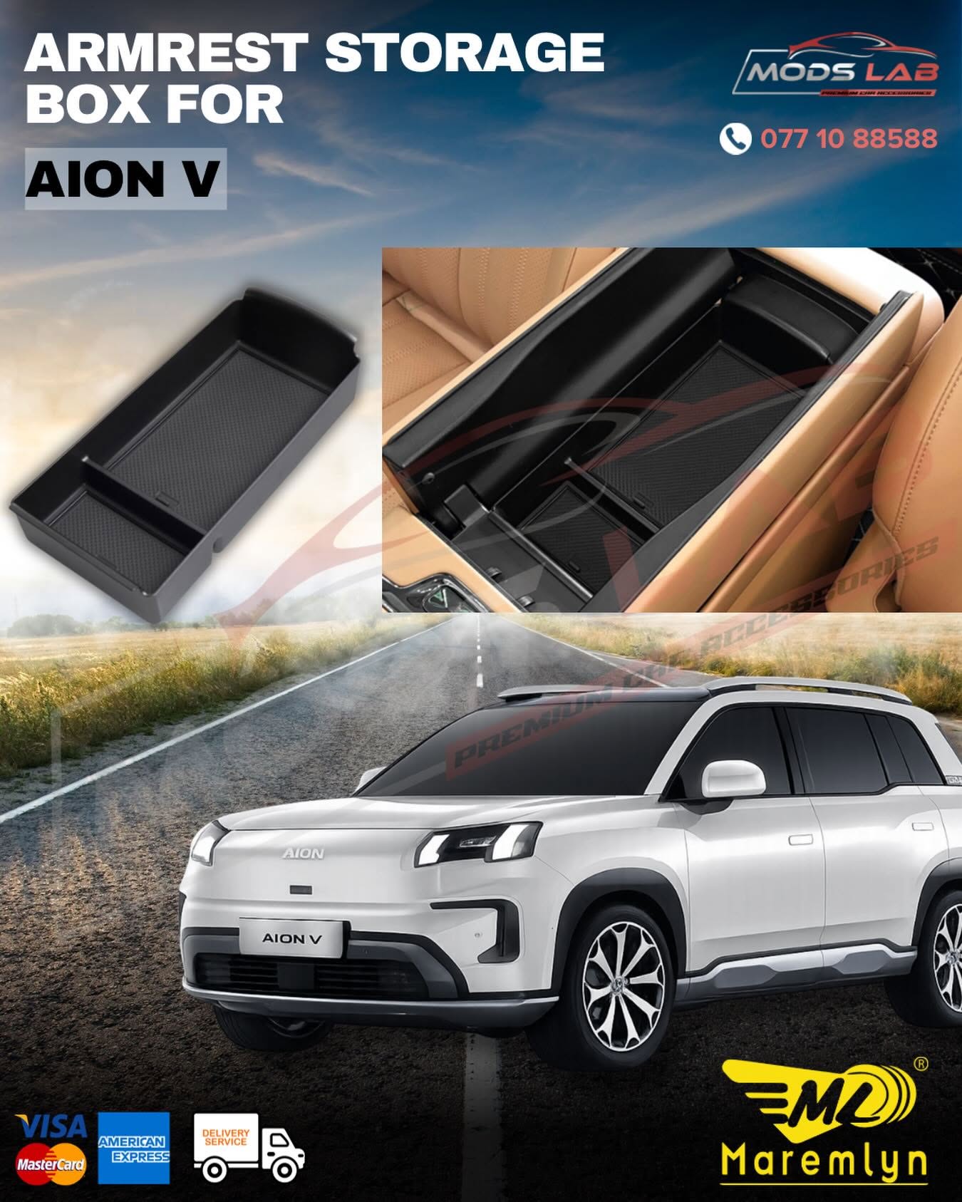 Armrest Storage Box for AION V