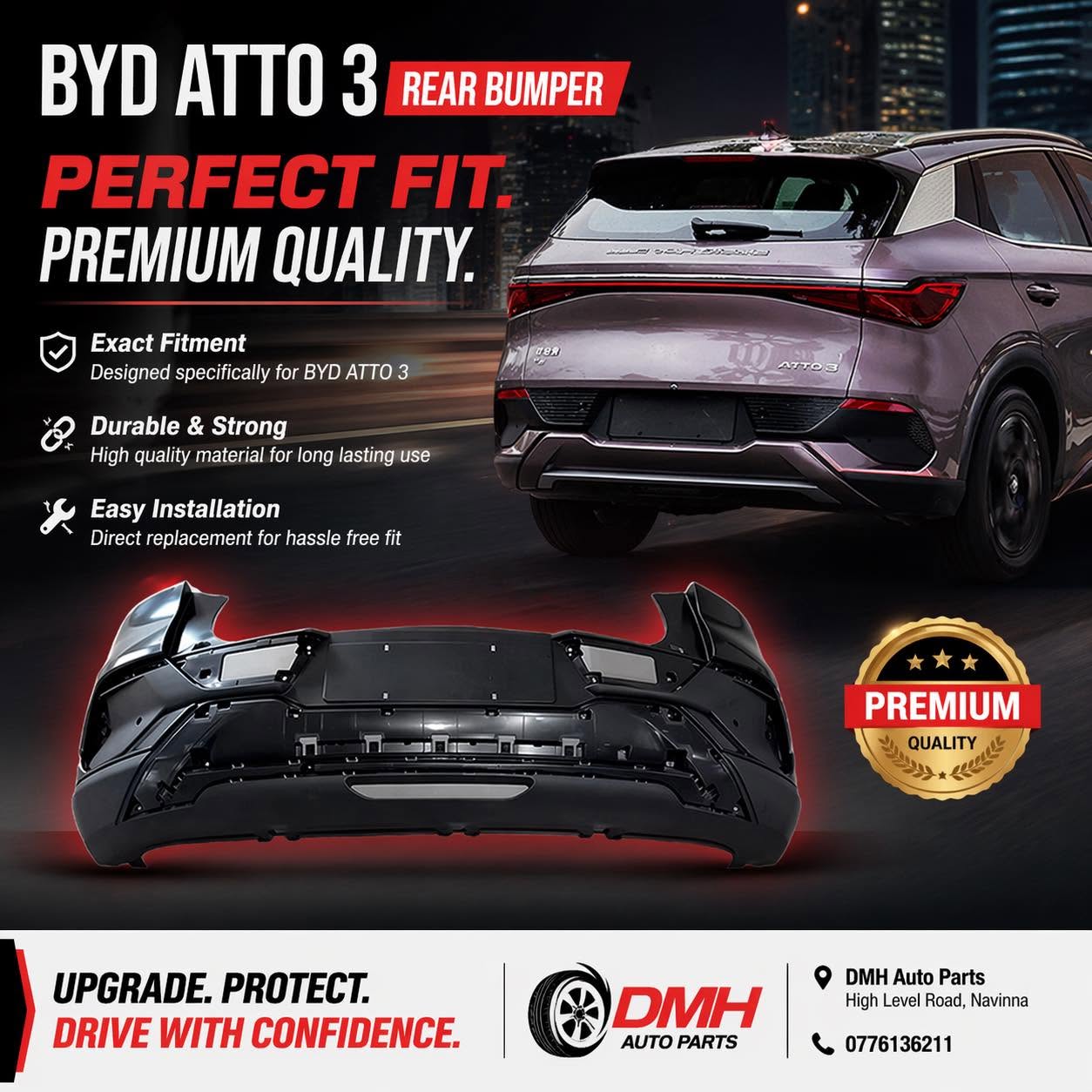 BYD ATTO 3 Rear Bumper