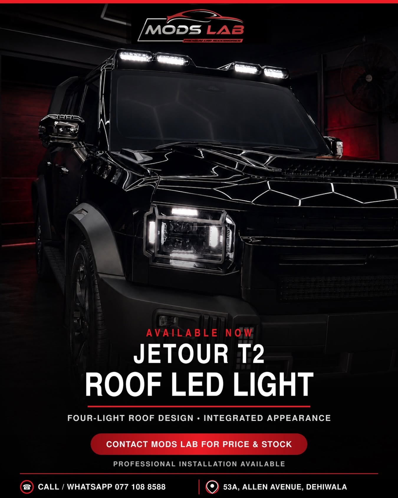 JETOUR T2 ROOF LED LIGHT