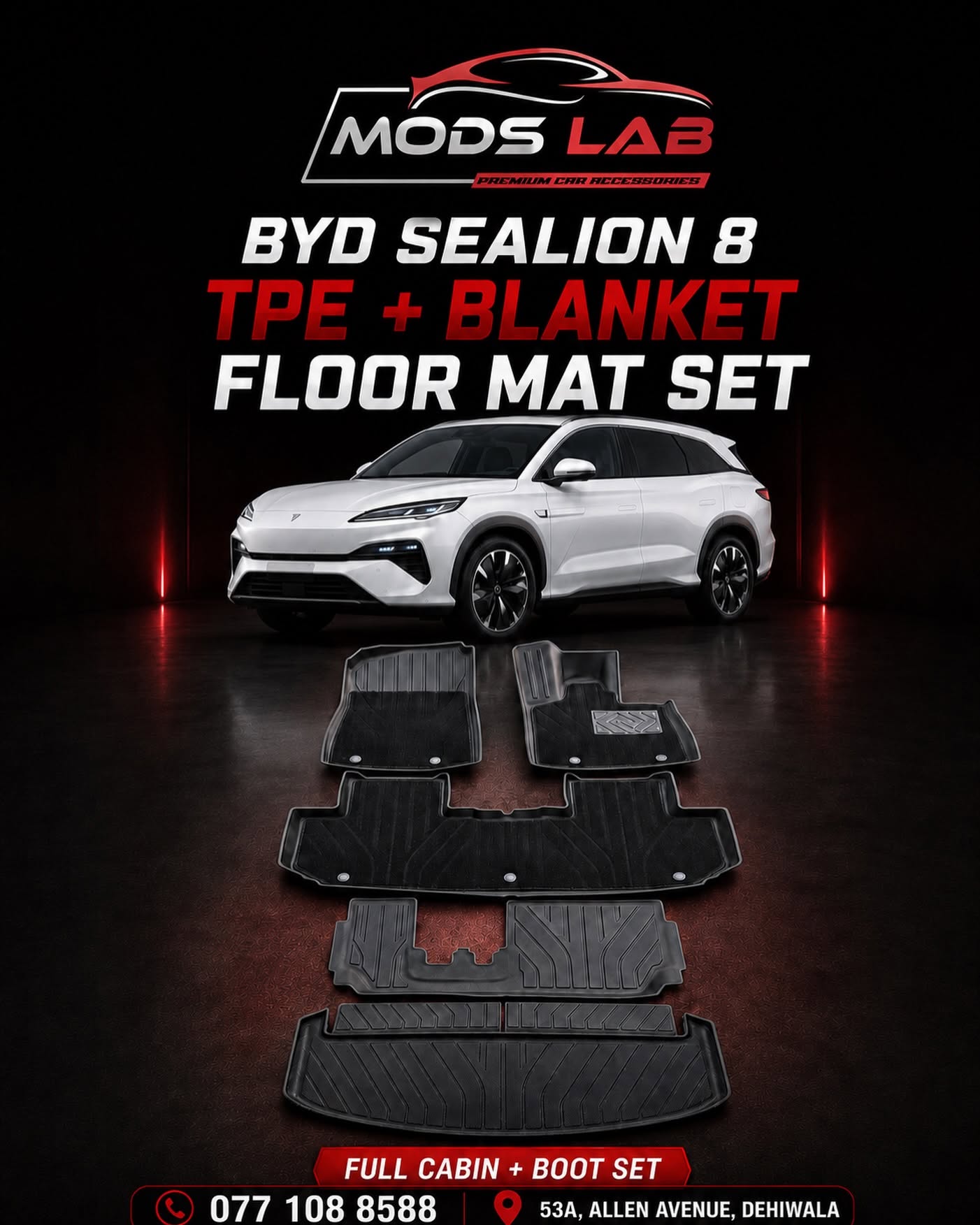 BYD SeaLion 8 TPE + Blanket Floor Mat Set